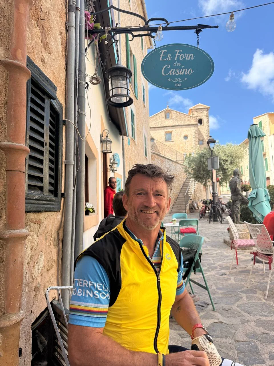 Erik Blachford cycling in Mallorca, Spain, spring 2026